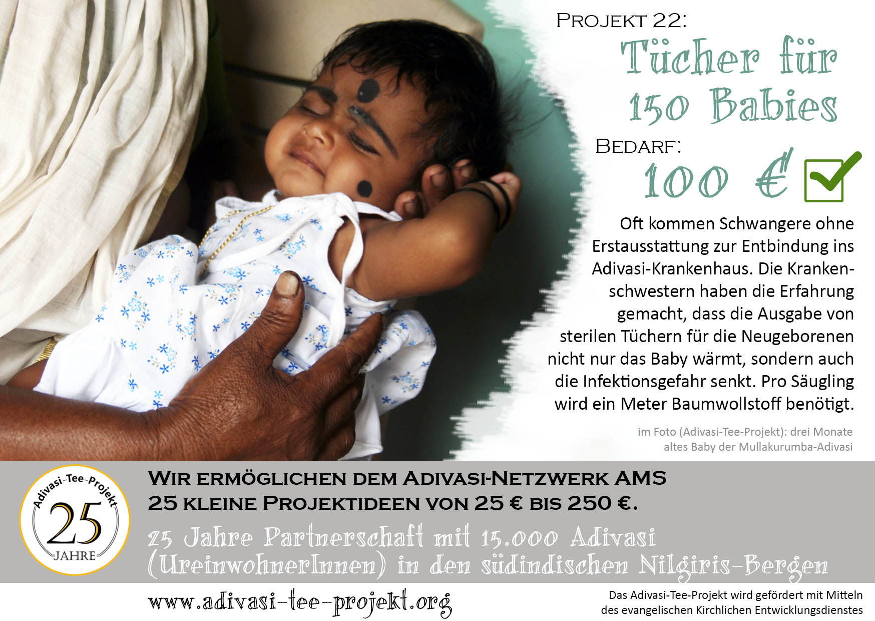 Projekt 22 Tücher für 150 Babies